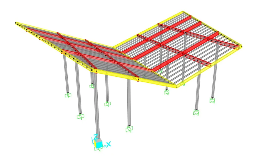 New Cairo Canopy, New Cairo, Egypt, steel structure design by Mohamed Mustafa
