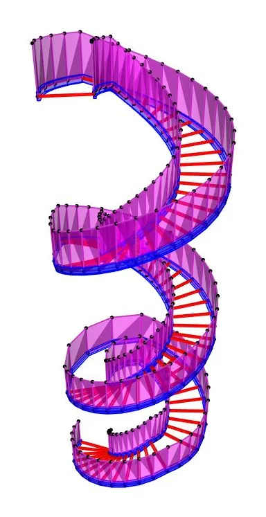 Spiral Staircase, UAE, steel structure design by Mohamed Mustafa